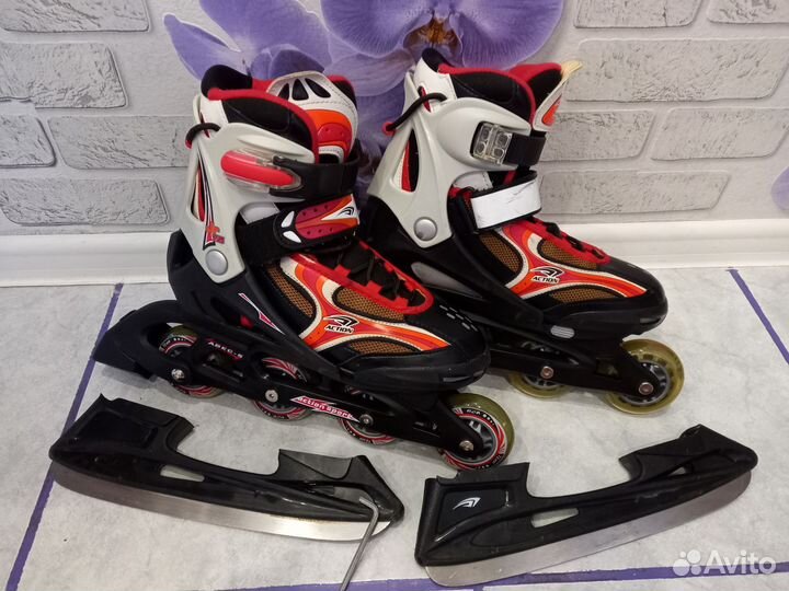 Коньки ролики 2 в 1