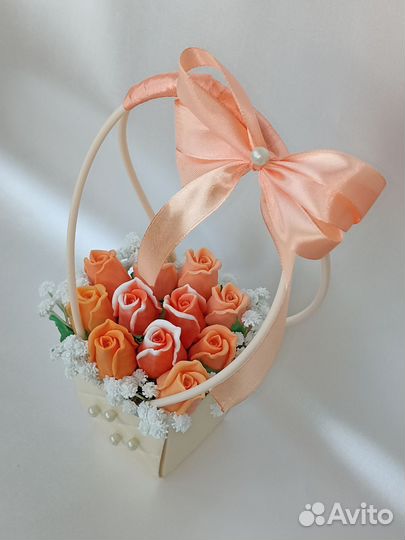 Букет из роз мыла ручной работы