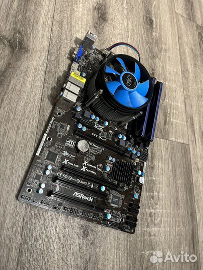 Мат. плата asrock z77 pro3 + i5 3470 + 8Gb озу