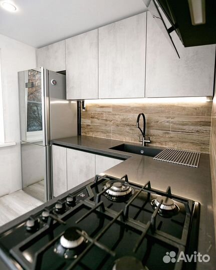 Изготовление угловой кухни по дизайн-проекту