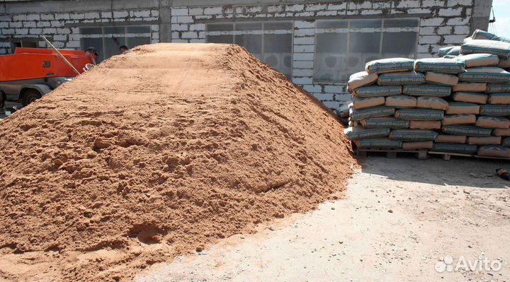 Песок на стяжку