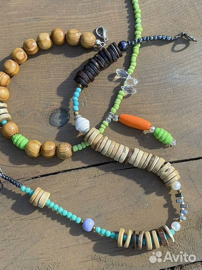 Бусы для сумки / крупный чокер