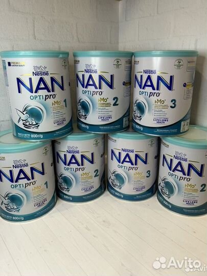 Смесь Nan opti pro, 1/2/3/4 ступень, 800гр