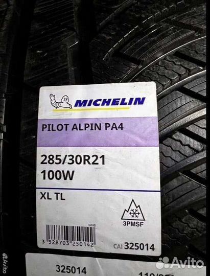 Michelin Pilot Alpin 4 285/30 R21 100W