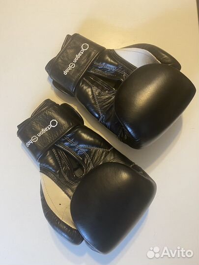 Боксерские кожаные перчатки 14 унций octagon новые