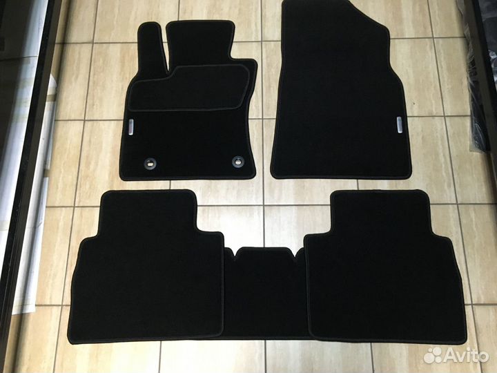 Премиум ковры для Тойота Камри 2018 - г. черные
