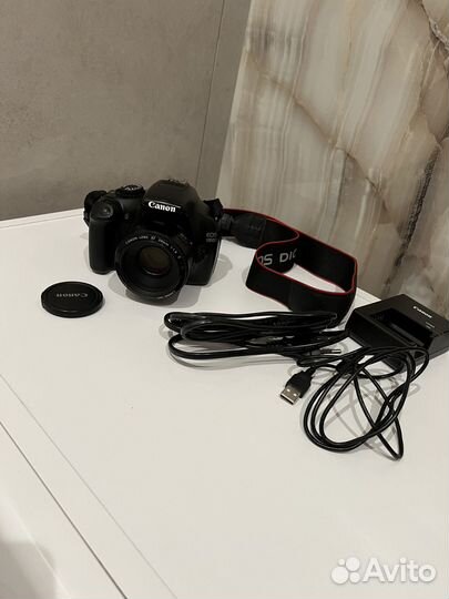 Зеркальный фотоаппарат canon eos 1100d + объектив
