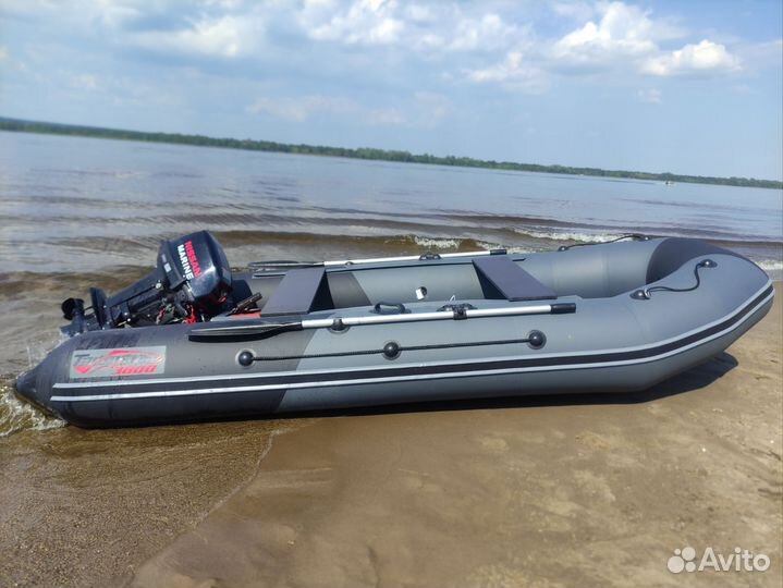 Лодка пвх Таймень 3800 с мотором Nissan Marine