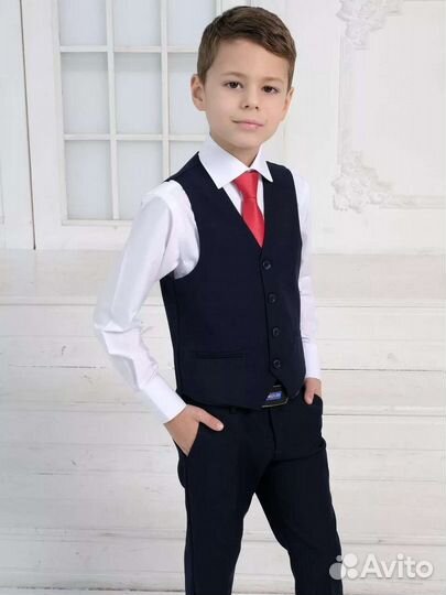 Костюм двойка (жилет+ брюки) 122,146