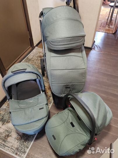 Коляска luxmom 3 в 1 бу