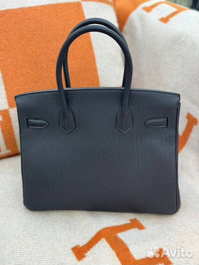 Сумка Hermes Birkin 30 кожа, слёзы, ручная работа