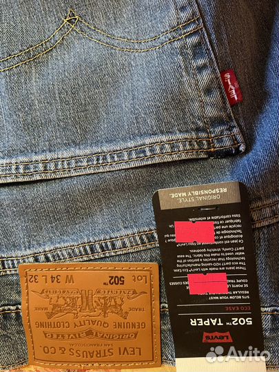 Новые мужские джинсы levis