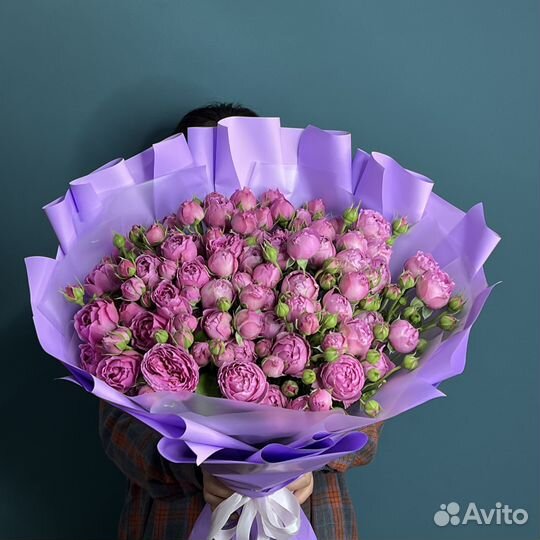 Кустовые розы 25 51 101 роза