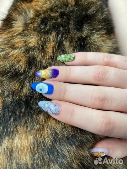 Маникюр педикюр наращивание модель выкладной