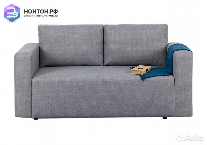 Диван еврокнижка Плей серый