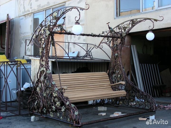 Качель кованая, мебель кованая