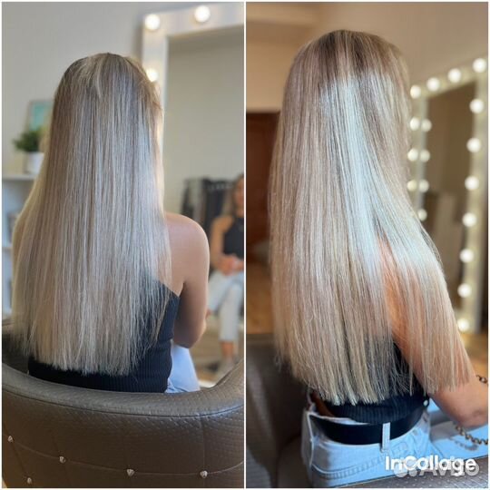 Наращивание волос, загущение, цветные пряди