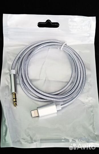 Кабель Lightning на AUX Jack 3.5мм аудио 1м