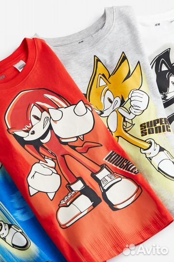 Новые футболки H&M sonic еж 122 128