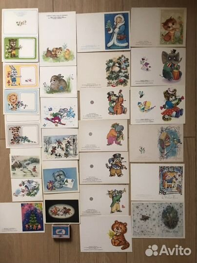 Мини открытки чистые СССР