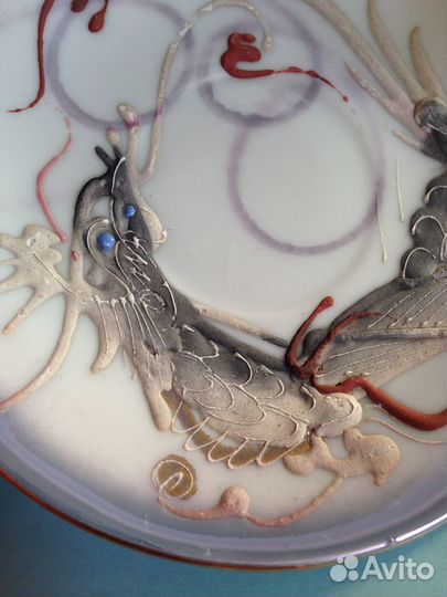 Фарфор. Сервиз Дракон Сацума Япония