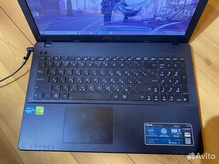 Игровой ноутбук asus/2видеокарты/ssd/400gb