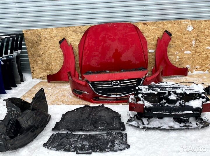 Бампер капот фара Mazda 3 BM Мазда 3 бм 2017г