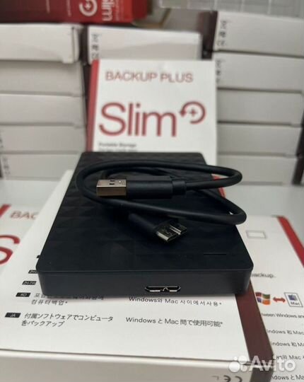 Внешний жесткий диск HDD Slim Plus 500Gb USB 3.0