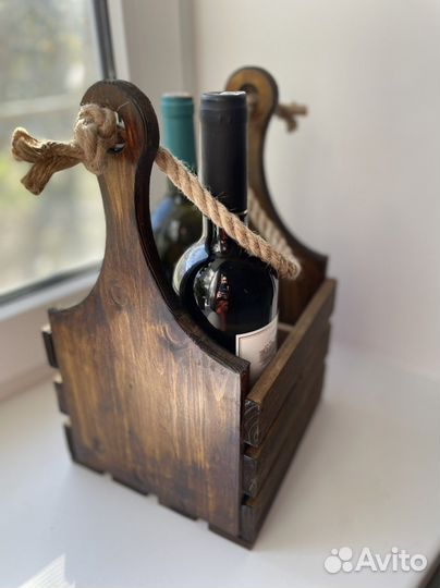 Деревянный ящик для вина