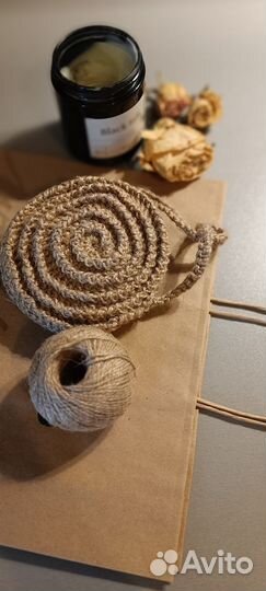 Эко мочалка из джута