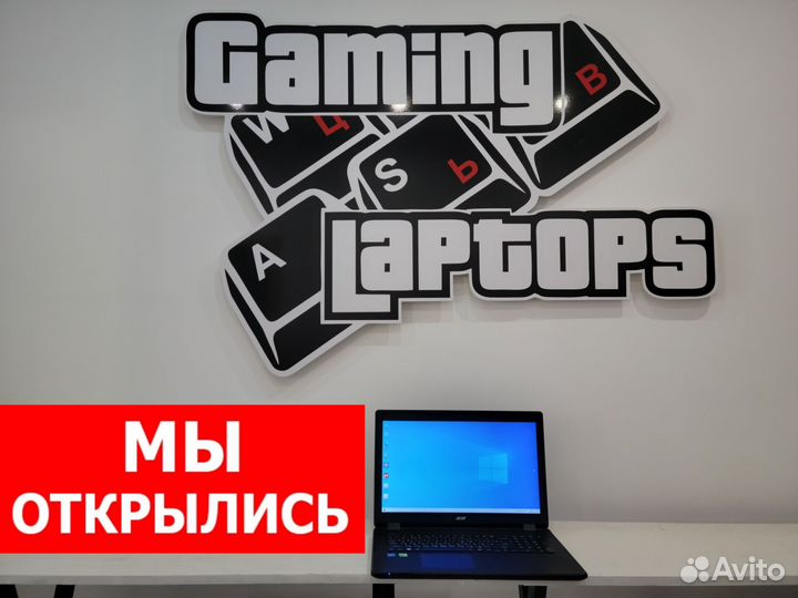 Большой ноутбук 17.3 Acer/N3710m/GT910/SSD