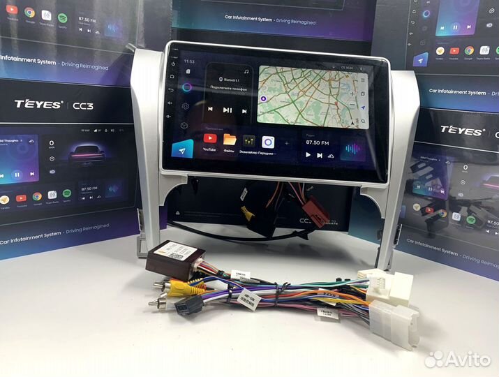 Магнитола на андройде Teyes 4/64 для Тойота