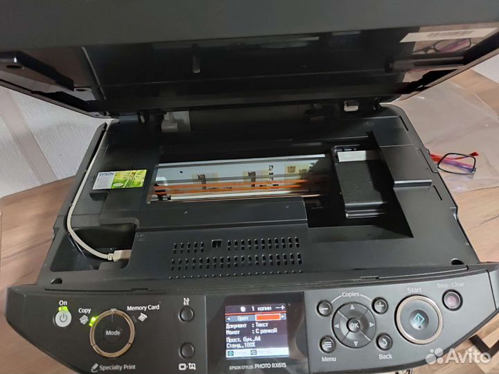 Струйный принтер Epson RX61+картриджи и фотобумага