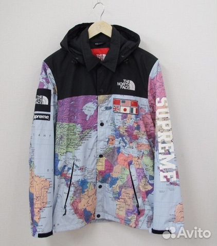 North face and supreme map jacket online