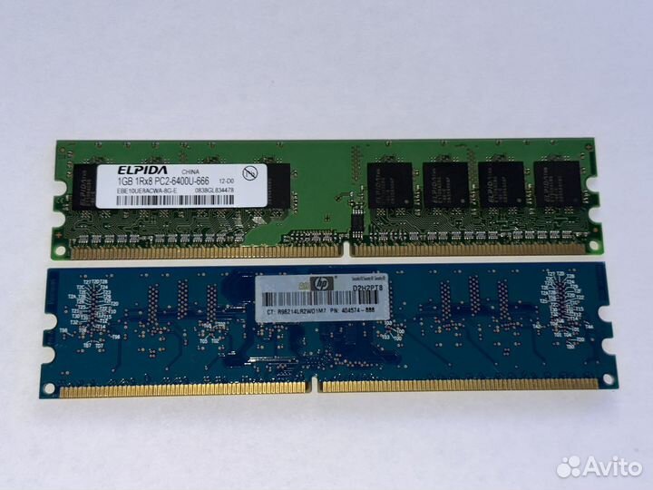 Оперативная память DDR2 2 x 1gb pc2