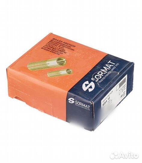 Анкер Sormat MSA для бетона 12х40 мм латунный (50