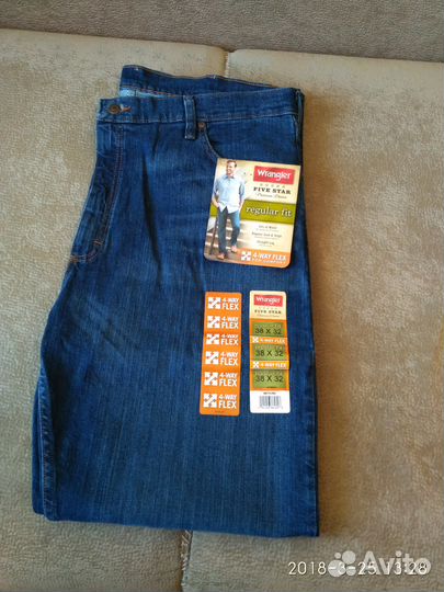 Wrangler Five Star Premium Denim 4-Way Flex