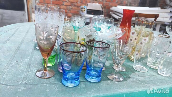 Посуда, бокалы, фужеры, стаканы СССР. Все сразу