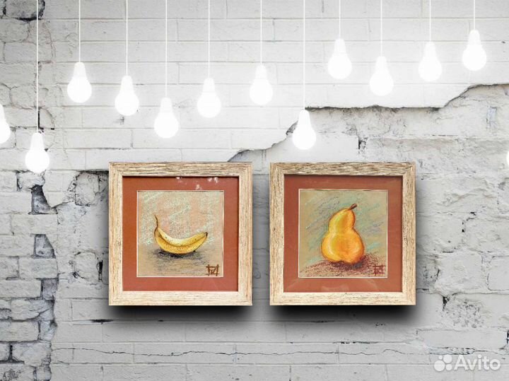 Картина 21х21, пастель, 