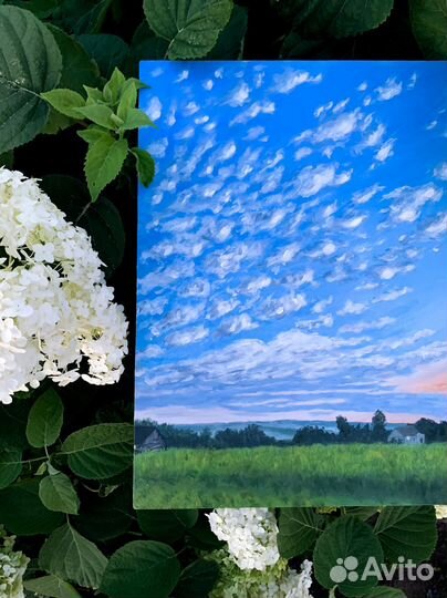 Картина неба, акрил 45*40