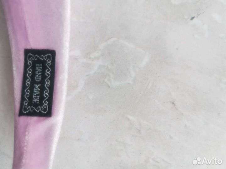 Объёмный мягкий ободок нежно розового цвета