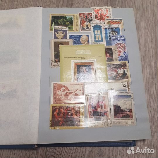 Почтовые марки коллекция в альбоме