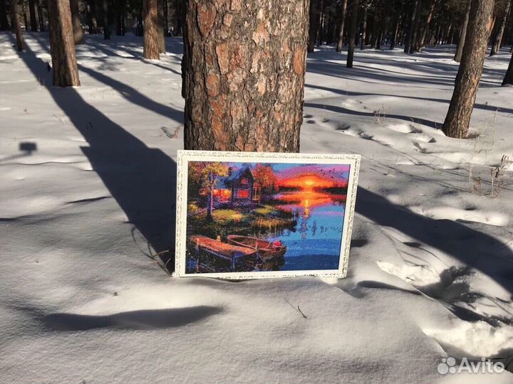 Подарок картина алмазная « Тихая гавань »