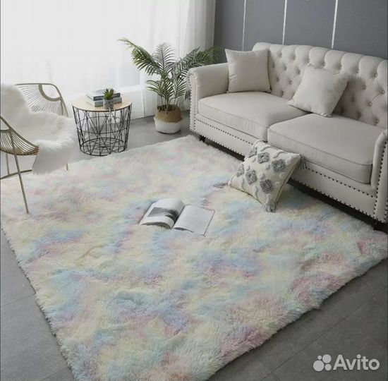 Ковер мягкий с длинным ворсом 150х200