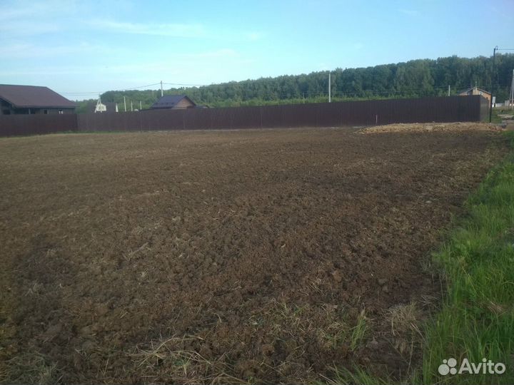 Вспашка под газон, фрезерование, планировка участк
