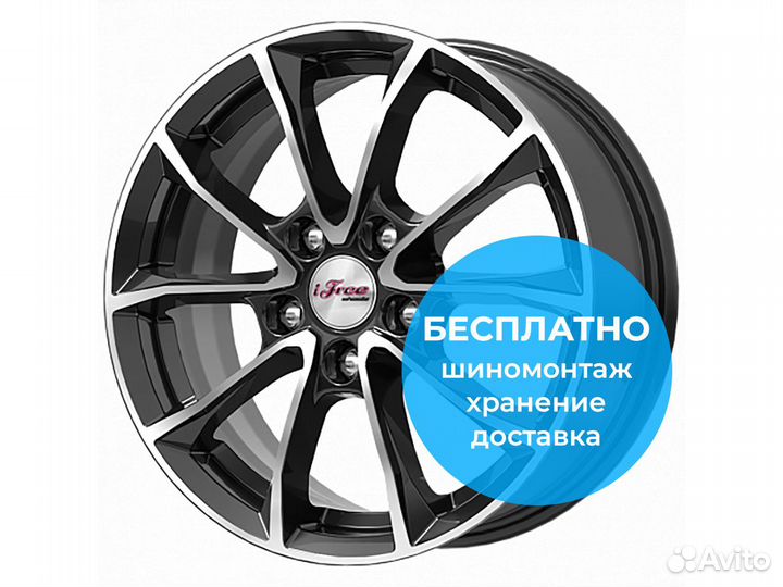 R16 5x114,3 6,5J ET43 67,1 iFree Джет Блэк Джек
