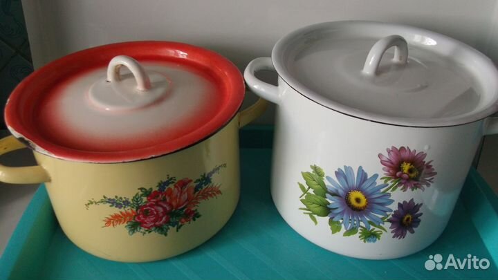 Кастрюля посуда эмалированная
