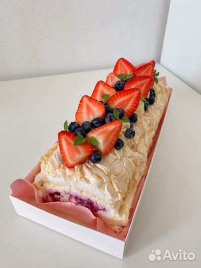 Меренговый рулет