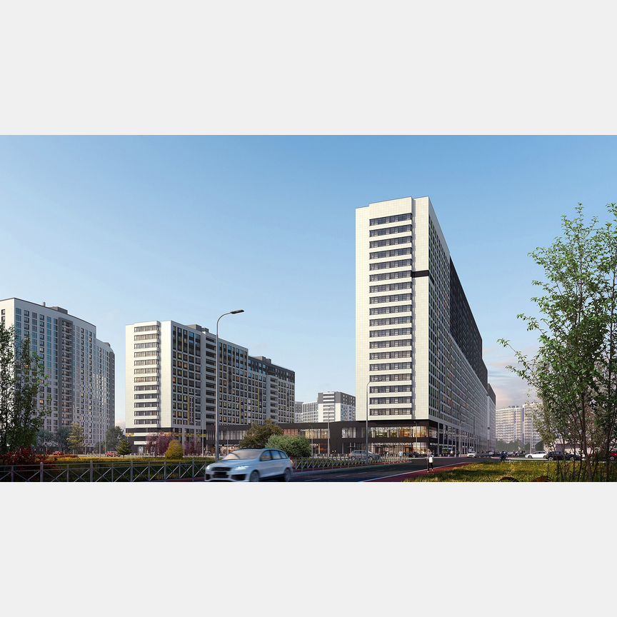 2-к. квартира, 55,5 м², 3/16 эт.