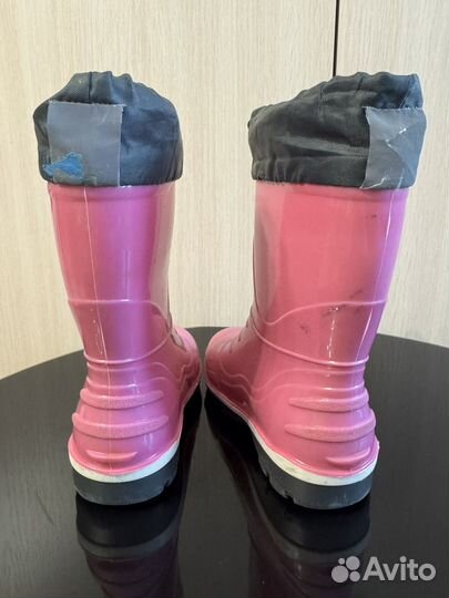Резиновые сапоги на девочку, 24 размер